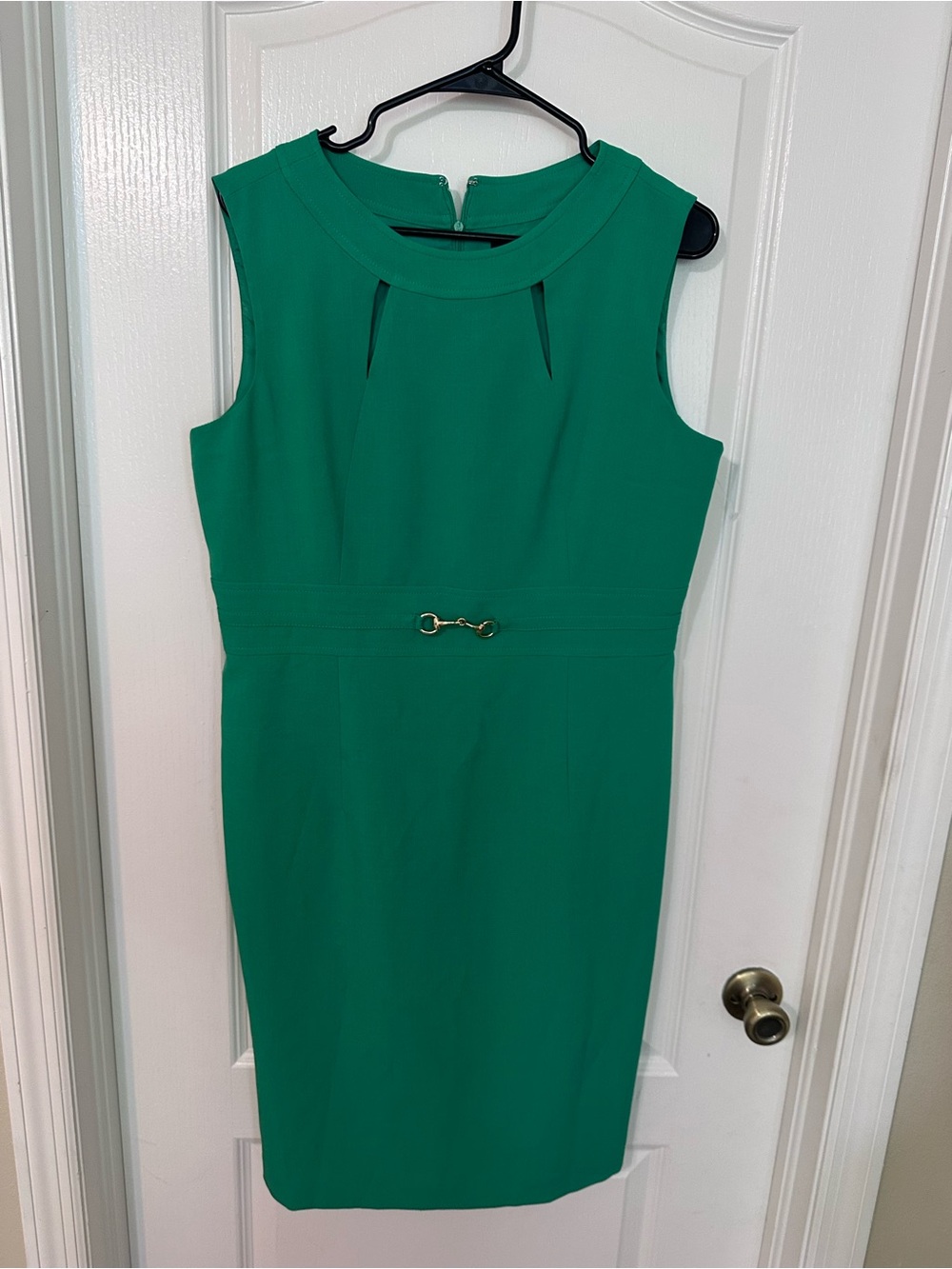 Black Label by Evan-Picone Green Sheath Dress NWOT Size 12